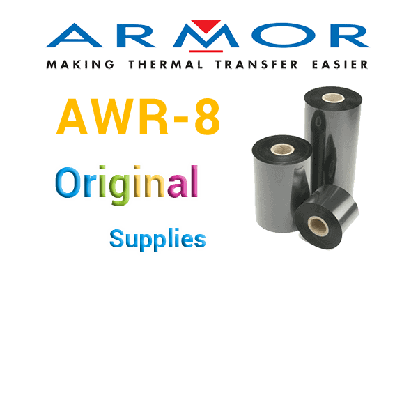 Mực in mã vạch ARMOR AWR8 Wax 110mm x 300m - Mực in mã vạch ARMOR AWR8 Wax 110mm x 300m