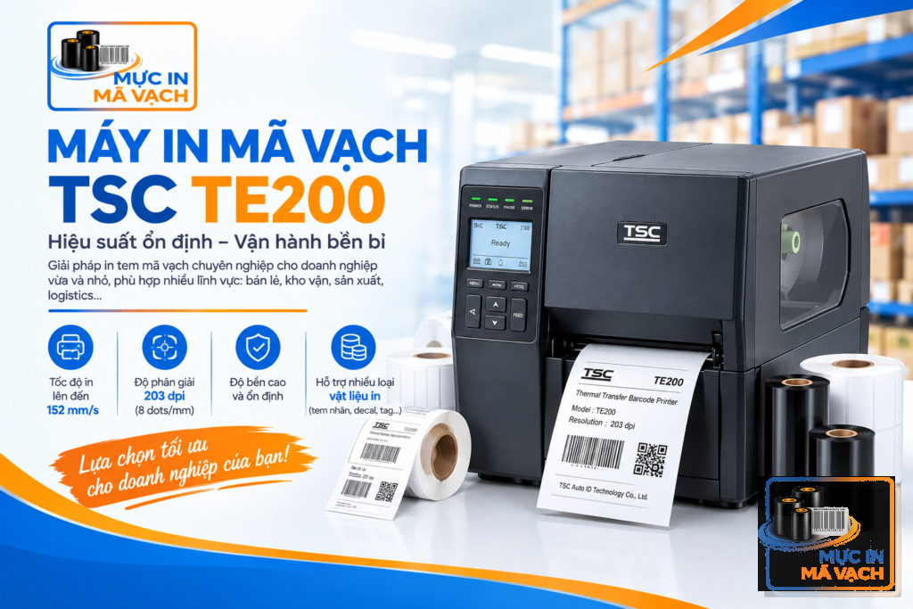 Hướng Dẫn Cách Lắp Mực In Wax Vào Máy In Mã Vạch Chuẩn Kỹ Thuật (A-Z) -